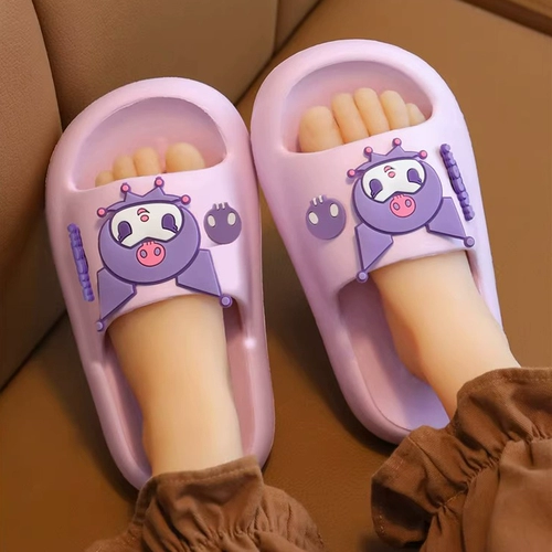 Детские тапочки для принцессы, сверхлегкая нескользящая дезодорированная обувь, быстросохнущие слайдеры