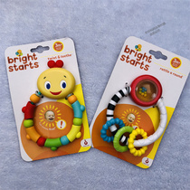 Foreign trade Original single hand rocking bell newborn baby toy Puzzle Early Teaching Gripping Training Tooth Gum can bite for 0-3-6 months