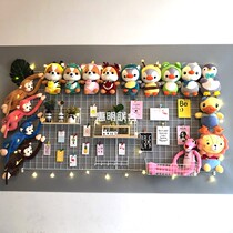 White Doll Photo Wall Ins Shivering Soundnet Red Girl Room Decoration Rack Iron Art Grid Contained Shelf