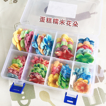 Wide 100 million Birthday Cake Glutinous Rice Paper Decoration Small Flower Weihua Sticky Rice Flowers Vegetable Tasted Cold Dish Dress With a Swaying Dish