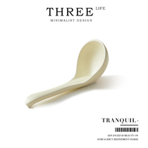 Tlife·Tranquil·Tableware spoon ceramic household large soup spoon with long handle) Tranquility