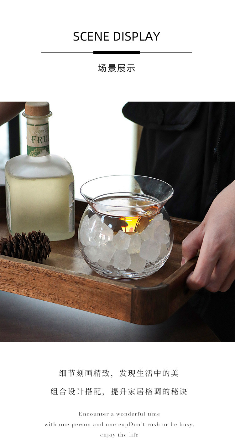 Ликер Cup tlife·circle·酒具日式双层清酒冰酒器分离隔水冰酒壶酒杯|岁圆 Three