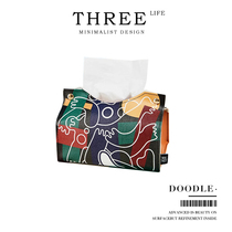 Tlife·Metropol·纸巾盒皮革桌面纸巾盒客厅轻奢风车载 ) 大都会