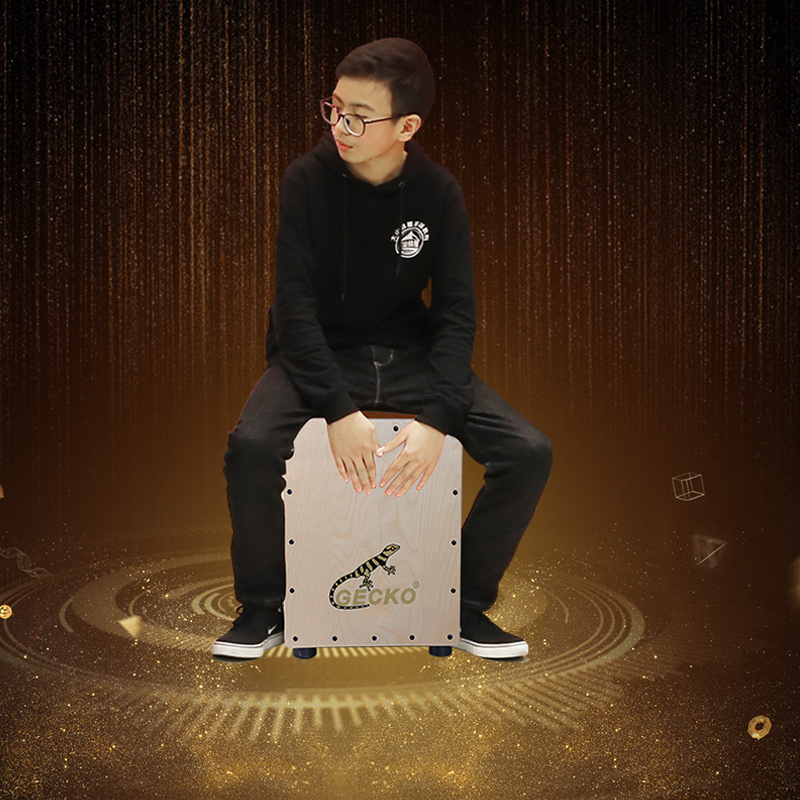 GECKO ゲッコー カホン ドラム 木製ドラムボックス カホン 幼稚園 ハンドクラップドラム 学習用カホン ドラムトレーニング 子供用カホン