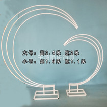 New Props Three-dimensional Heart-shaped Wedding Celebration Wedding Decoration Arrangement Stage Background Iron Art Shelf Props Pendulum