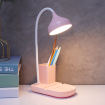 LED eye protection table lamp USB charging student dormitory desk Creative learning special childrens reading bedroom bedside lamp