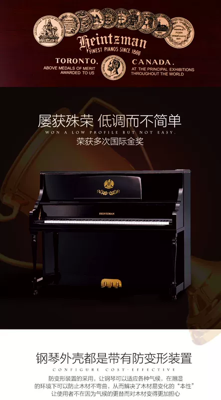 Haiziman thương hiệu 123DJ liên doanh dọc piano cổ điển hiệu suất chuyên nghiệp nhà mới đàn piano gỗ rắn - dương cầm