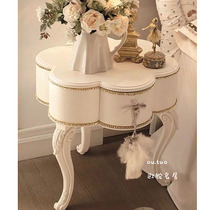 Childrens bedside table Princess bedside cabinet solid wood storage cabinet French solid wood bedside table girl heart bedroom storage cabinet