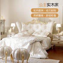 Style Light Lavish Solid Wood Bed Childrens Bed Eurostyle Solid Wood Bed Palace Windy Villa Girl Princess Bed Dreamy Girl Bed