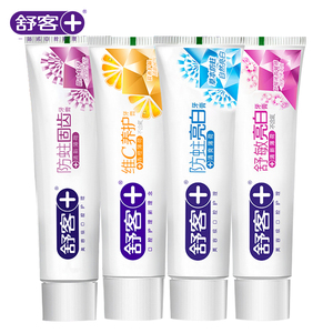 舒客舒克牙膏家庭实惠套装4支