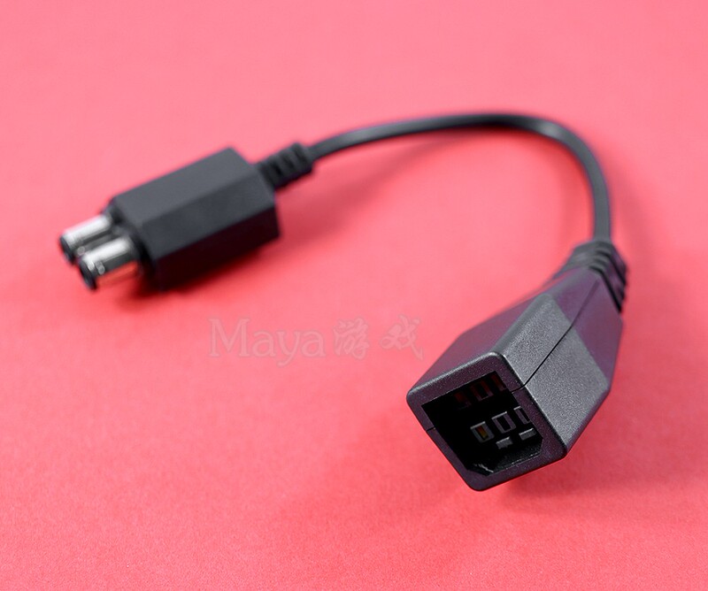 Xbox360 Slim Power Cord, Thick Console to Slim Console Power Conversion Cable, Xbox360 Slim Console Power Cord