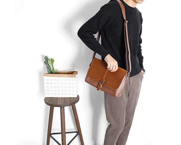 Nhật Bản retro nam giản dị túi thanh niên đường phố chụp túi Messenger túi sinh viên túi đại học thủy triều tui xach