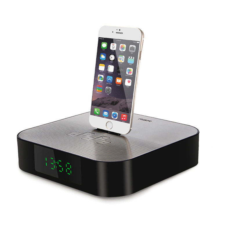 RSR DS418 wireless Bluetooth sound alarm clock iPhone phone headboard charging speaker USB powered