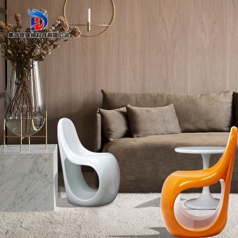 Office Reception Area Meeting Room Meeting Room Meeting Chair Lounge Glass Fiber Casual Seat Tea Table Combination