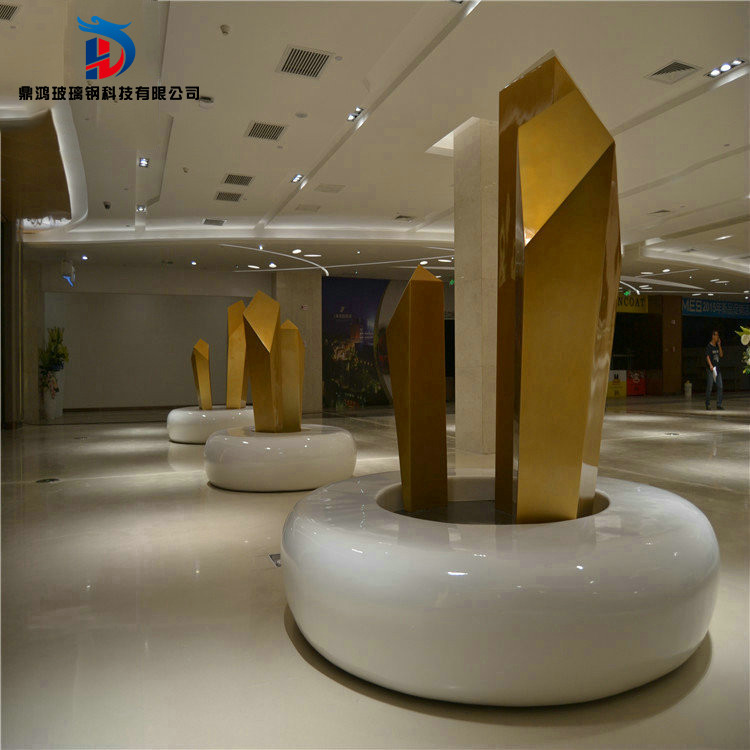 Creative fiberglass shopping mall Meichen creative circular leisure seat decoration public seat personality waiting seat stool