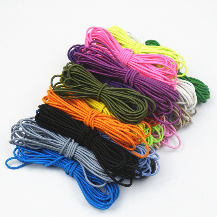 Color round tight tightness tightness of rope net clothes tighten with 2 5mm shoe lace rubber elastic belt