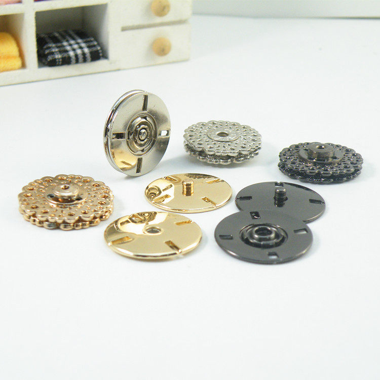 Upscale Dark Buttons Buttons PRIMARY-MOTHER-SON-SON-TO-BE-MADE CLOTHES WITH CLOTHES ROUND LARGE NUMBER BUTTONS AND CASHMERE INVISIBLE METAL SNAP-BUTTONS