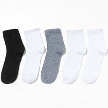 5双秋冬季袜子女潮流防臭纯色情侣袜
