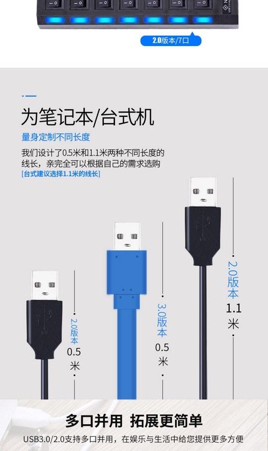 Bộ chia USB 2.0 của Nokia một cho bốn máy tính xách tay cổng mở rộng cổng USB3.0 đa giao diện trung tâm - USB Aaccessories cổng sạc usb