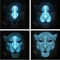 LED voice-activated Luminous Mask Party Halloween star dance magic show mask tremble fast hand props
