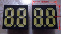 Clearance processing 18×18mm two-digit digital tube common anode green light