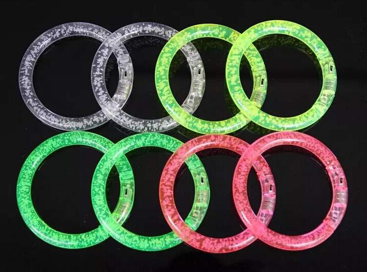 Qiqiu Acrylic Glowing Bracelet Glowing Bracelet LED Crystal Bracelet ktv Bar Concert Nguồn cung cấp - Sản phẩm Đảng / Magic / Hiệu suất