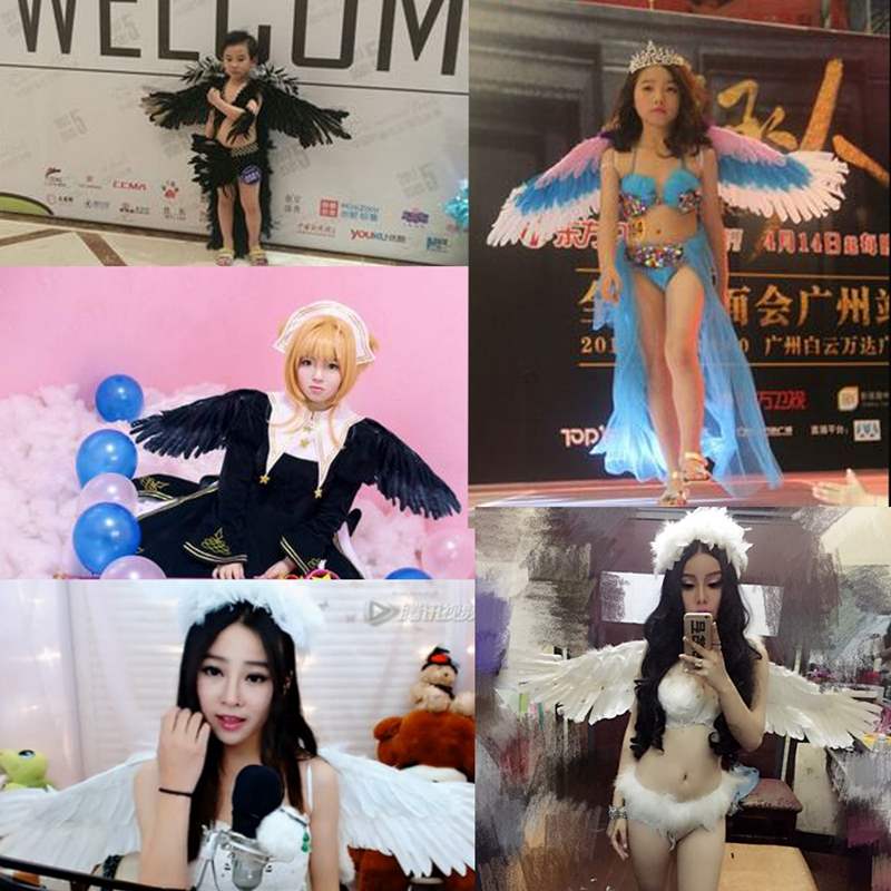 成 包 羽翼 Đèn thủy ngân cosplay đạo cụ tiệc bóng Giáng sinh cung cấp sân khấu trình diễn catwalk - Sản phẩm Đảng / Magic / Hiệu suất