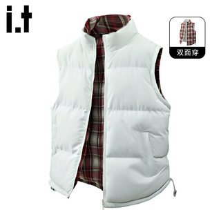 it :5cm/FIVECM撞色拼接加厚棉衣马甲2025冬季夹棉面包服内搭坎肩