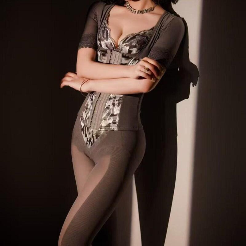 Authentic Women's Lei Weier Long Shapewear Set Three-Piece Set Official Flagship Store Genuine American Intermedium Pulka