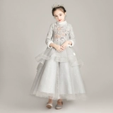 Элитный наряд маленькой принцессы, свадебное платье, пианино, зимний наряд для музыкальных выступлений, увеличенная толщина, подарок на день рождения