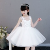 Детское платье, наряд маленькой принцессы, зимний наряд для музыкальных выступлений, подарок на день рождения, из фатина, благородный крой