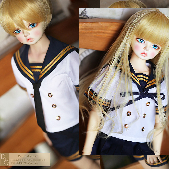 DO bjd6 points 4 points 3 Doll Clothes sd10 Women sd13 Men Jk Uniform School Uniform sailor dress dd mdd double