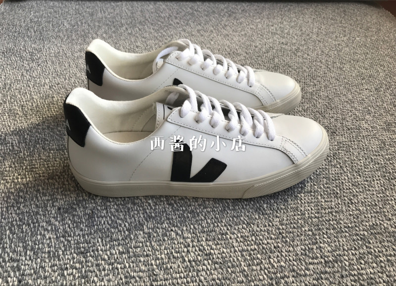 Now~ France's Veja Genuine Product Esplar Classic Black V White Sneakers Sports Shoes