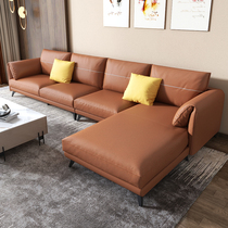 Nordic fabric sofa modern simple household small apartment living room minimalist technology cloth latex sofa combination set