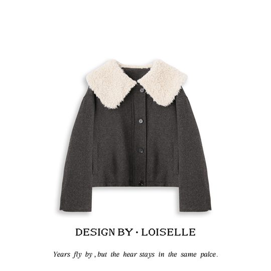 【年终盛典】LOISELLE洛赛儿【天鹅赋】百搭休闲大衣外套LS1707