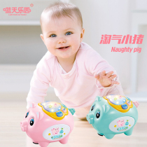 Baby hand beat drum infant Early teaching puzzle toy 1-3 year old Children light music clapping drums for 6-12 months