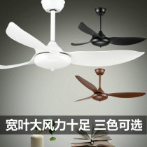 Black and white ceiling fan home living room restaurant hotel fan simple fashion new Chinese Nordic remote control lantern industry