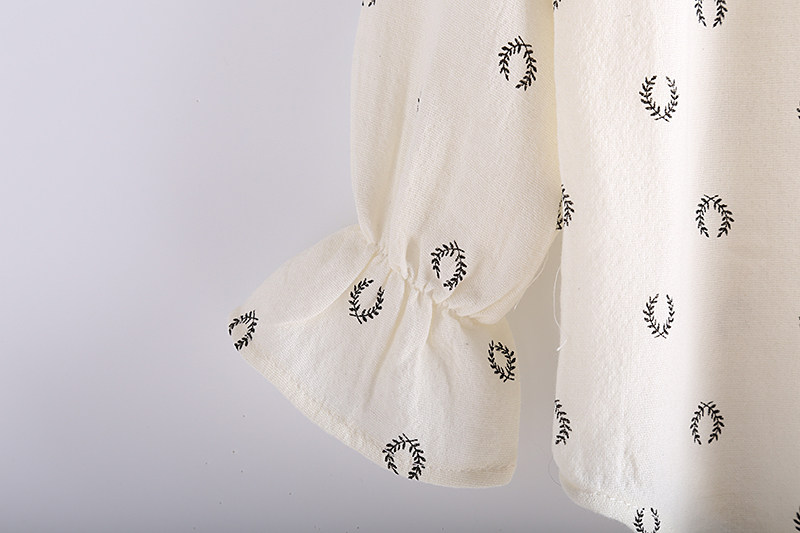 Chemise fille à manche longue en coton - Ref 2087036 Image 9