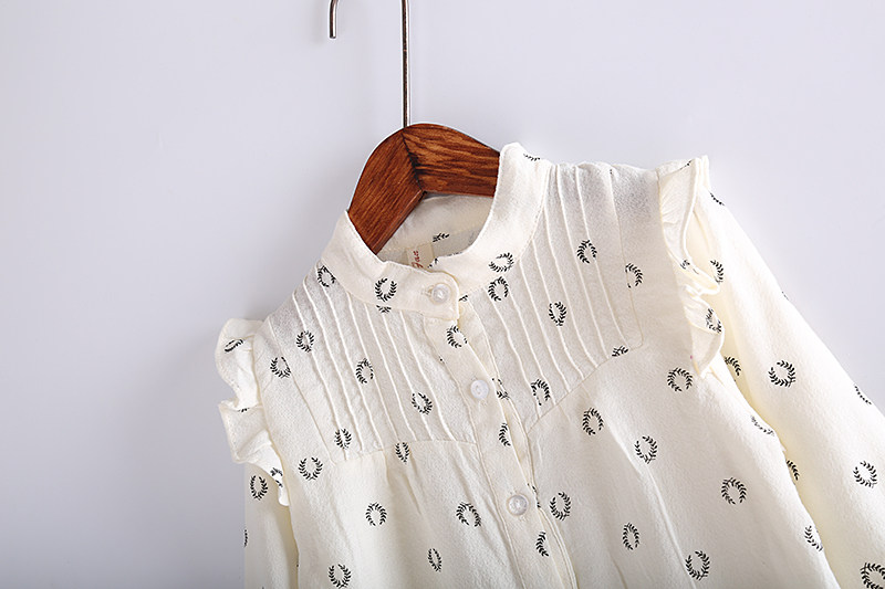 Chemise fille à manche longue en coton - Ref 2087036 Image 7