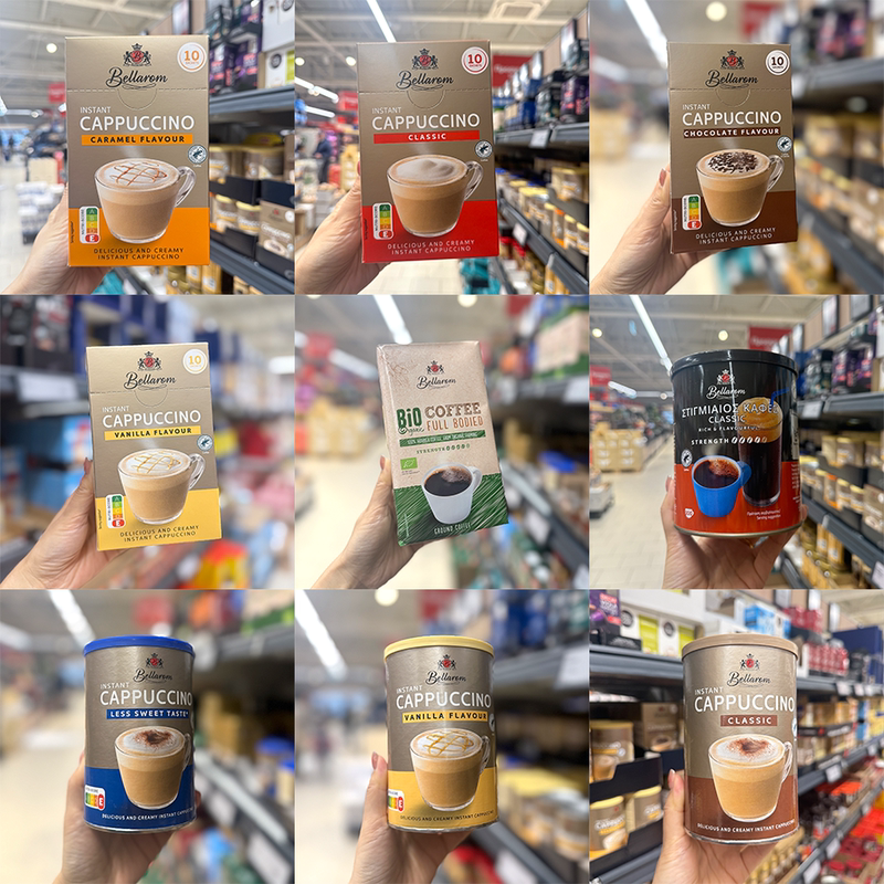 Greek Original Lidl Supermarket Bellarom Classic Vanilla Caramel Chocolate Instant Cappuccino Coffee Powder Greek Original Lidl Supermarket Bellarom Classic Vanilla Caramel Chocolate Instant Cappuccino Coffee Powder
