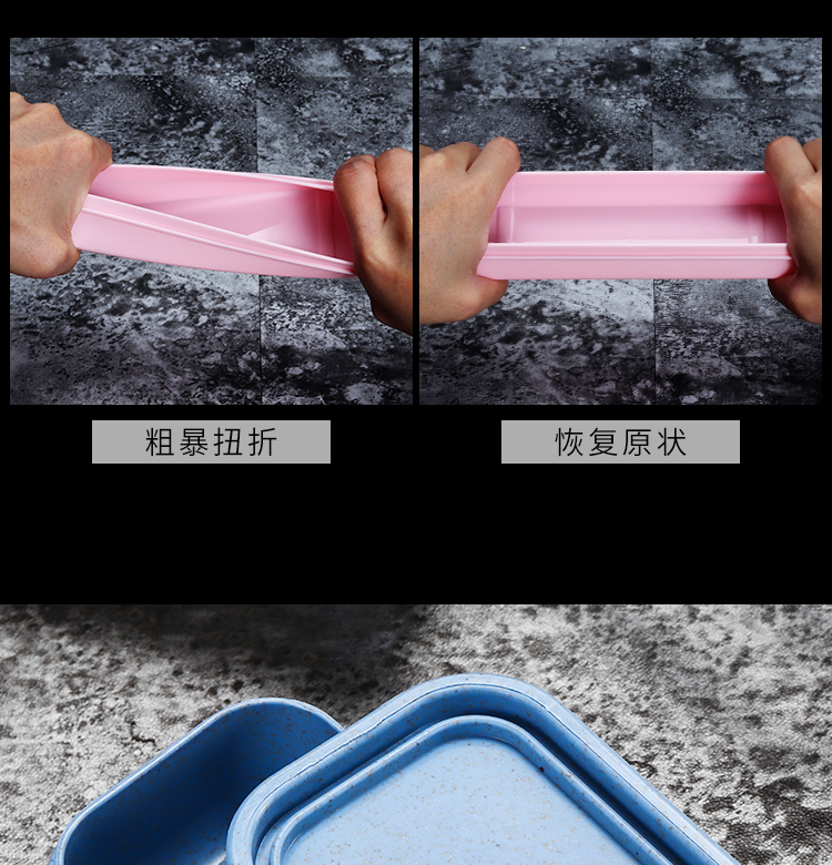 Hộp đựng dao kéo du lịch trống rỗng dành cho người lớn trẻ em lớn dễ thương tải muỗng lưu trữ hộp đũa đũa đĩa nhựa dùng 1 lần
