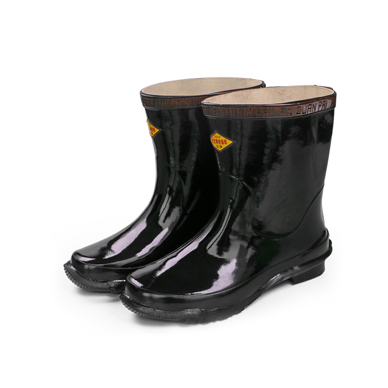 25kV high voltage electrical engineering insulation boots male 15KV rubber shoes Lauprotect rain shoes rain boots Water shoes non-slip waterproof semi-cylinder