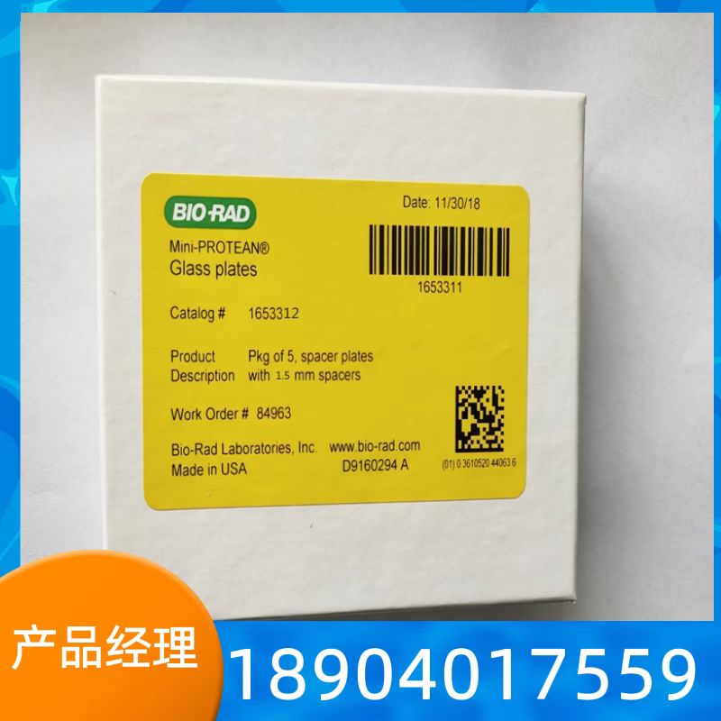 伯乐电泳玻璃板Bio-Rad 1.0 1.5mm梳子滤纸转印液制胶架原装正品
