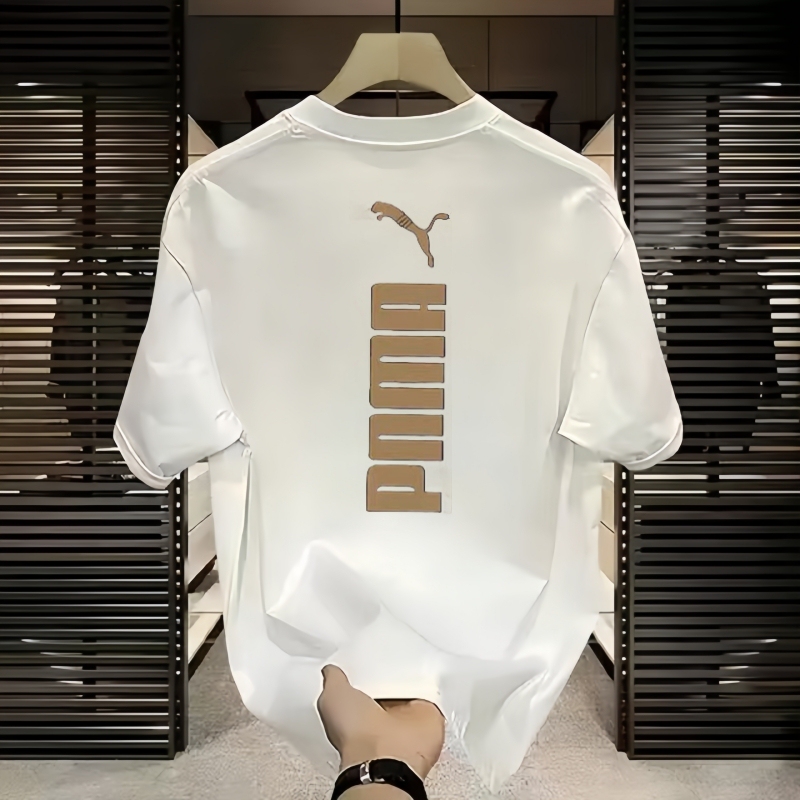 Ole's New Summer Men's Clothing, American-Style Heavyweight Pure Cotton Short-Sleeved T-Shirt, Loose-Fitting Round-Neck Top, Couple Style