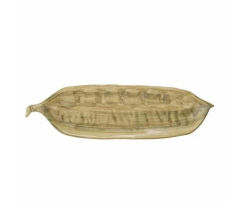Hql Danish Bloomingville Designer Handmade Ceramic Vegetable Pea Plate Home Tableware Decoration