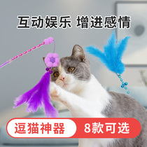 Yijia fruit funny cat stick Long pole cat toy Feather bell Pet cat supplies British short kitten funny cat toy