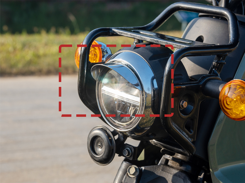 Cc110 Motorcycle Headlight Eyebrow, Young Beast Headlight Modification Decorative Accessories, Crosscub110 Retro Modification Cc110 Motorcycle Headlight Eyebrow, Young Beast Headlight Modification Decorative Accessories, Crosscub110 Retro Modification