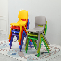 Plastic chair primary school student seat thickened and enlarged high school home training tutoring class adult bench childrens backrest
