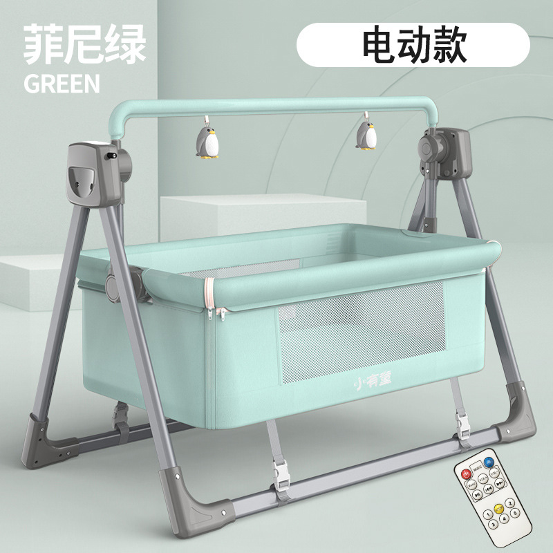 Newborn Intelligence Coaxing Baby Pacifier Infant Comforts Crib Multifunction Electric Cradle Rocking Chair Sleeping Basket