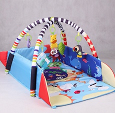 Игровой коврик для детей 婴儿健身架爬行毯游戏毯宝宝母婴多功能益智早教游戏健身架满月礼